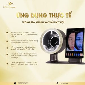 Máy phân tích da chính hãng - Máy soi da đa tầng công nghệ AI - HPMED