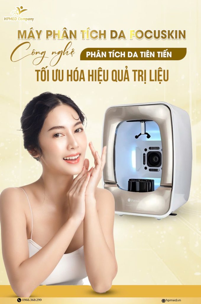Máy phân tích da chính hãng - Máy soi da đa tầng công nghệ AI - HPMED