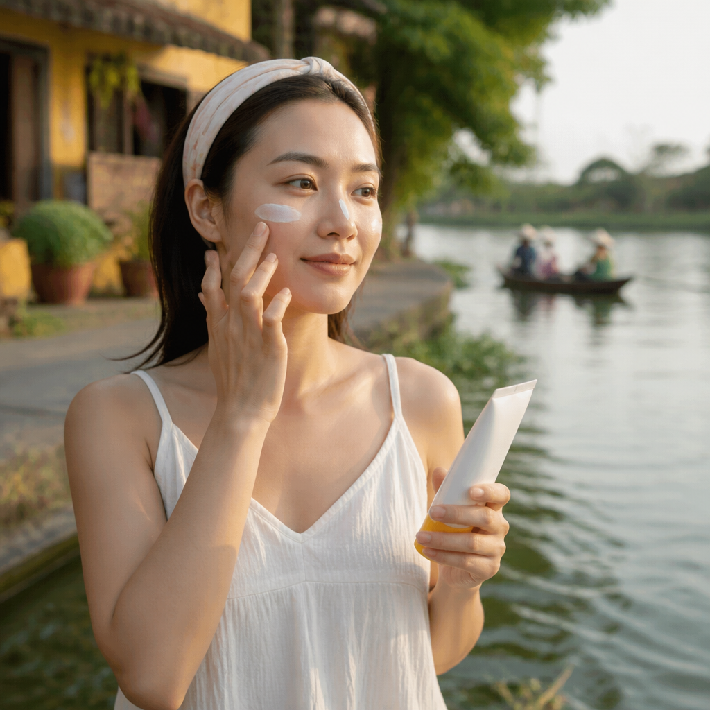 Thoa kem chống nắng hàng ngày để bảo vệ da khỏi tác nhân gây hại