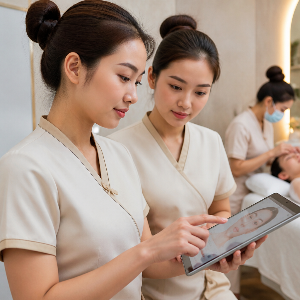 Đào tạo nhân viên spa sử dụng công nghệ mới