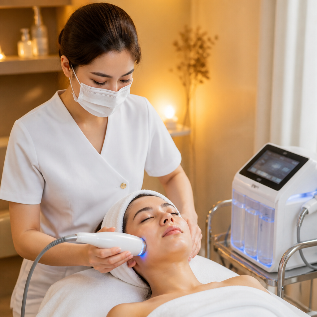 Máy đẩy tinh chất và nâng cơ mặt