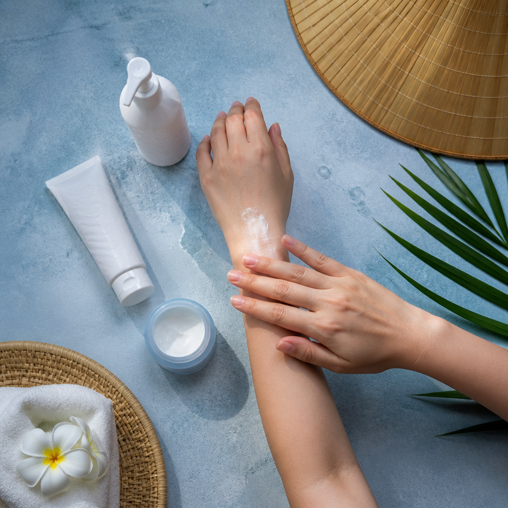 Dưỡng ẩm chuyên sâu cho da toàn thân sau khi tắm