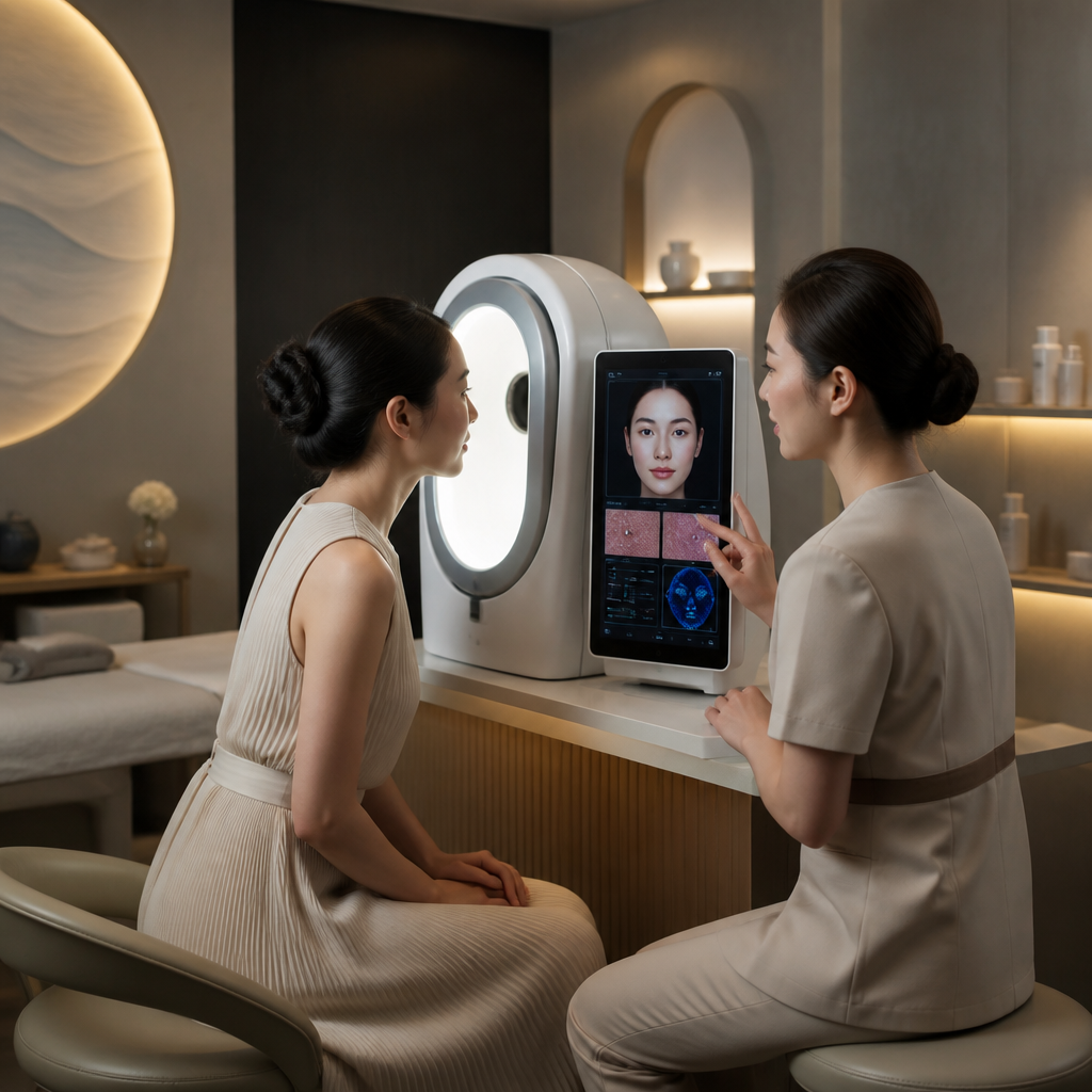 Khách hàng được tư vấn bởi hệ thống AI tại Hera Beauty